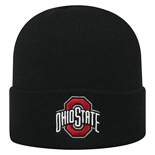 Top of the World Ohio State Buckeyes Men's Cuffed Knit Hat Team Icon, One Fit