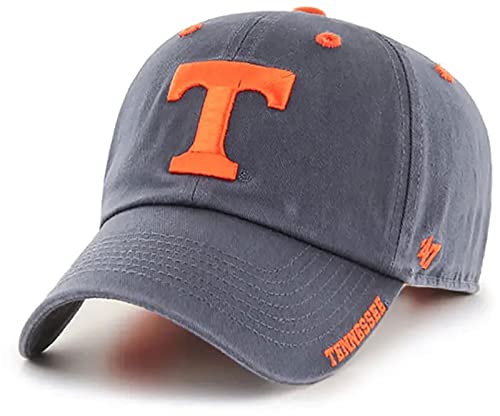 Tennessee Volunteers Mens Womens Ice Clean Up Adjustable Strapback Vintage Grey Orange Logo Hat by '47 Brand