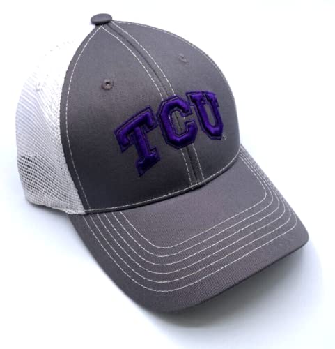 TCU Horned Frogs Texas Christian Hat Adjustable University Mesh Trucker Cap Multicolor