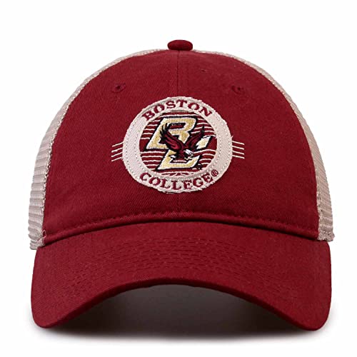 The Game NCAA Snapback - Patch Meshback - Classic Comfort - Adjustable Size - Let Everyone Know which Team You Support (Boston College Eagles - Red, Adult Adjustable)