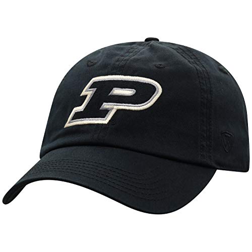 Top of the World Purdue Boilermakers Men's Adjustable Relaxed Fit Black Icon hat, Adjustable