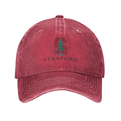 Stanford University Hat Adjustable Funny Fashion Casquette for Men Women Red