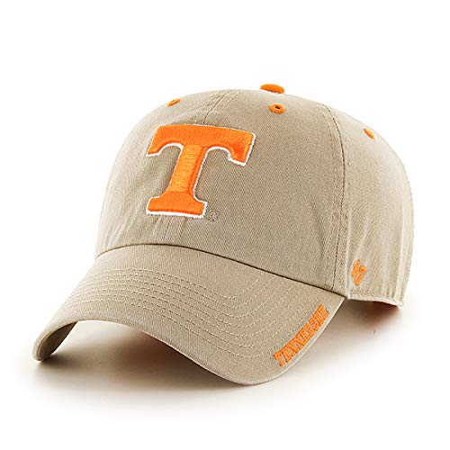 '47 NCAA Tennessee Volunteers Mens Ice Clean Up Adjustable Hatice Clean Up Adjustable Hat, Khaki, One Size