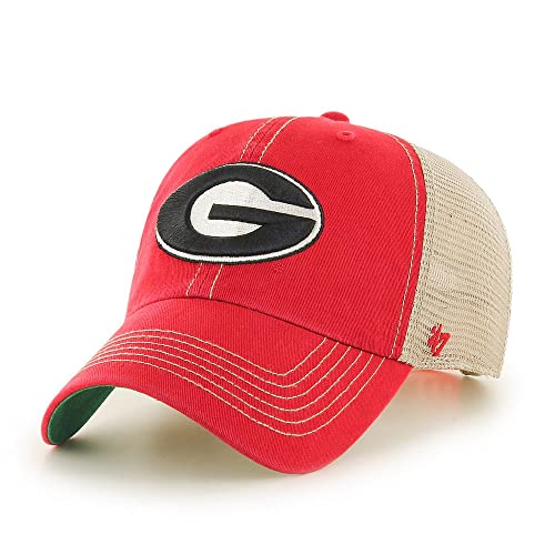 '47 NCAA Trawler Mesh Clean Up Adjustable Hat, Adult One Size Fits All (Georgia Bulldogs Black)