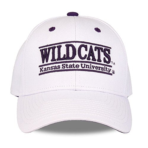 NCAA Kansas State Wildcats The Game Bar Design Hat, White, Adjustable