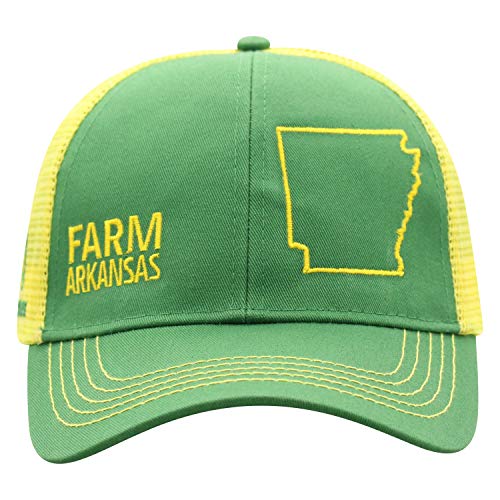 John Deere Farm State Pride Cap-Green and Yellow-Arkansas