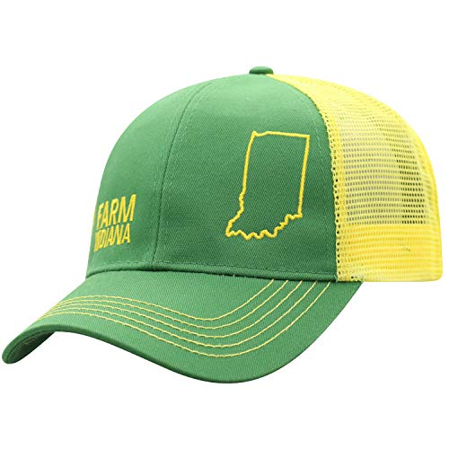 John Deere Yellow Farm Chick Cap with Green Undervisor NWOT John Deere Green Snapback Yellow Mesh Trucker Hat Licensed  main image 4
