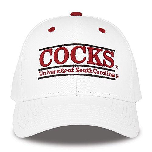 The Game One Size Fits Nickname Bar Design, White, Adjustable - Campus Hats