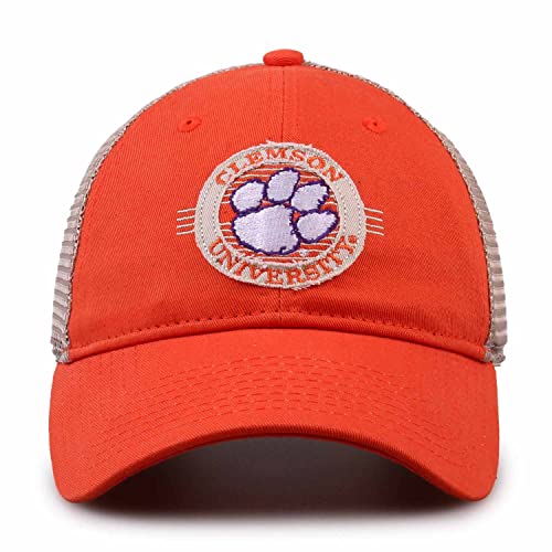 The Game NCAA Snapback - Patch Meshback - Classic Comfort - Adjustable Size - Let Everyone Know which Team You Support (Clemson Tigers - Orange, Adult Adjustable)