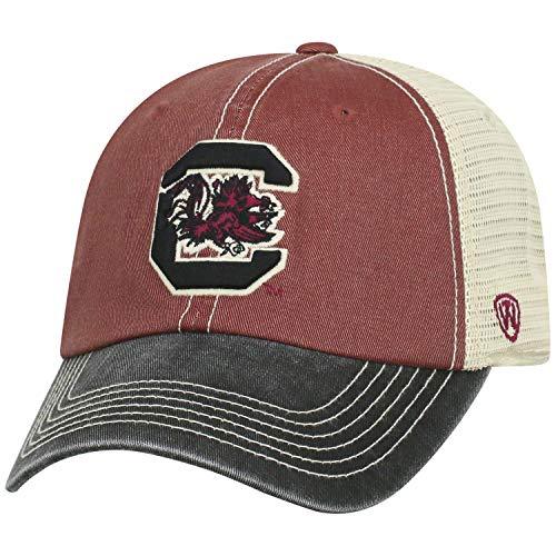 Top of the World South Carolina Fighting Gamecocks Men's Relaxed Fit Adjustable Mesh Offroad Hat Team Color Icon, Adjustable - Campus Hats