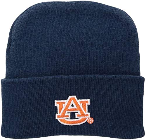 Two Feet Ahead Auburn Tigers Team Baby Hat for Boys and Girls-Softly Knitted Infant Baby Beanie  (Auburn Tigers Team)