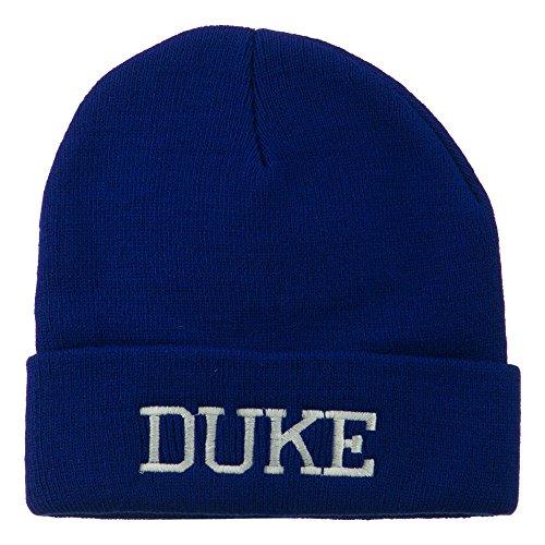 Halloween Character Duke Embroidered Beanie - Royal OSFM - Campus Hats