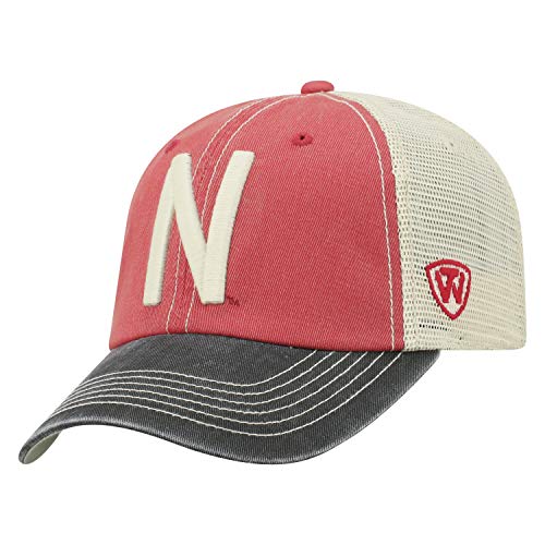 Nebraska Cornhuskers Men's Relaxed Fit Adjustable Mesh Red Offroad Adjustable Hat
