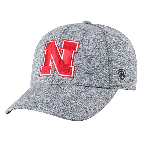 Top of the World Nebraska Cornhuskers Men's Adjustable Steam Charcoal Icon hat, Adjustable