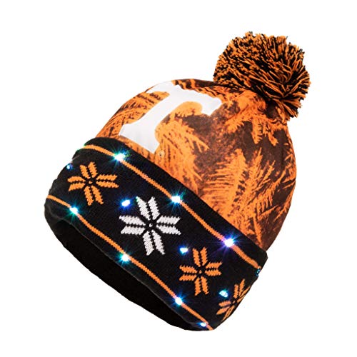NCAA Tennessee Volunteers Unisex Big Logo Light Up Printed BeanieBig Logo Light Up Printed Beanie, Team Color, One Size