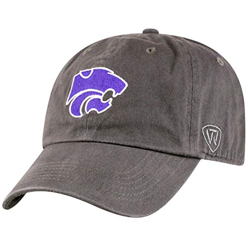 Top of the World Kansas State Wildcats Men's Adjustable Relaxed Fit Charcoal Icon hat, Adjustable