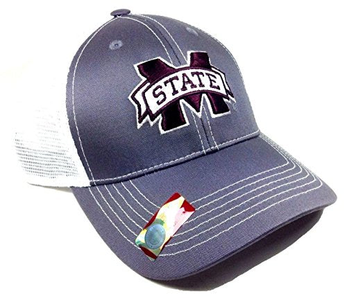 NCAA Grey Ghost Mississippi State Bulldogs Mesh Trucker Snapback