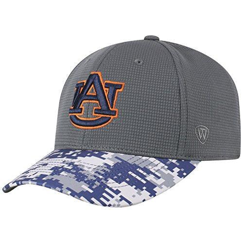 Auburn Tigers Salute to USA Military One Fit Camo Hat Cap - Campus Hats