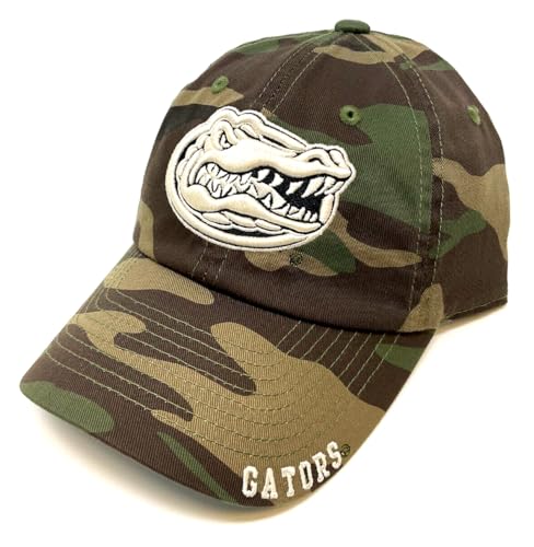 Solid Woodland Camo Florida Gators Mascot Adjustable Curved Bill Hat