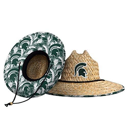 Michigan State Spartans Green NCAA Floral Straw Hat - Campus Hats