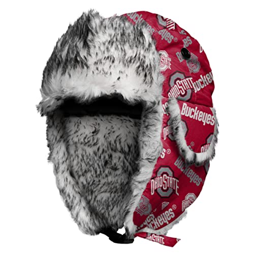 FOCO Ohio State Buckeyes NCAA Repeat Print Trapper Hat