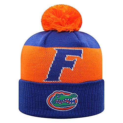 Top of the World NCAA Team Color-Gametime-Cuffed Knit Skully Beanie Hat-Florida Gators-One Size Fits Most
