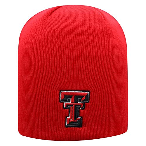 Top of the World Texas Tech Red Raiders Men's Team Color Classic Knit Team Icon, One Fit