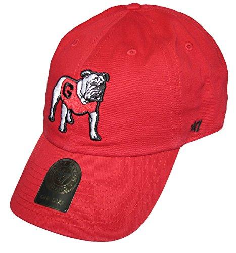 Georgia Bulldogs Red '47 Clean Up Cotton Adjustable Hat - Campus Hats