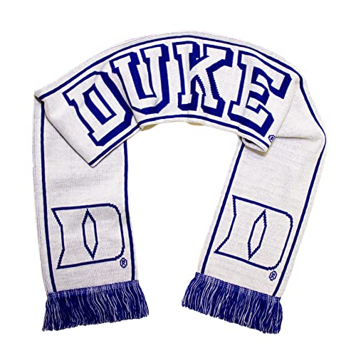 Tradition Scarves Duke Blue Devils Scarf - Duke University Alternate White Knitted