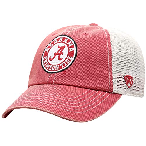 Top of the World Alabama Crimson Tide Men's Adjustable Vintage Team Icon Hat, Adjustable