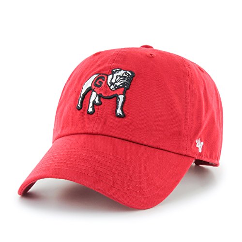 Georgia Bulldogs Brand Clean Up Adjustable Hat, Red 2, One Size '47 NCAA