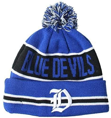Duke Blue Devils Cold Weather Cuffed Knit Beanie Skully Cap/Trapper Hat - Campus Hats
