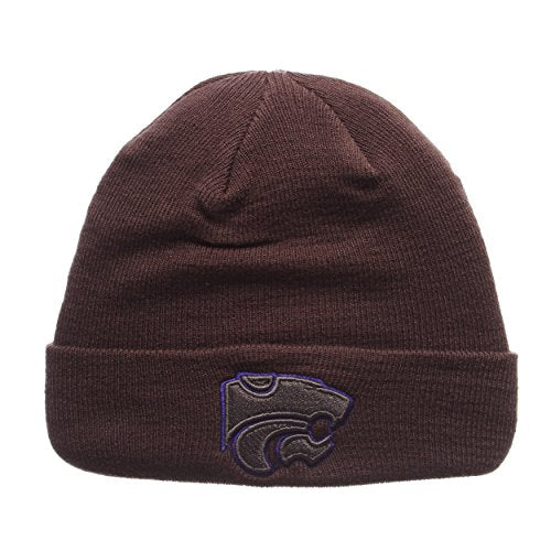 Zephyr Kansas State Wildcats Charcoal Gray X-RAY POP Cuff Beanie Hat - NCAA Cuffed Winter Knit Toque Cap