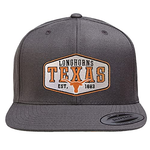 University of Texas Officially Licensed Texas Longhorns 1883 Premium Snapback Cap (Dark Grey), One Size