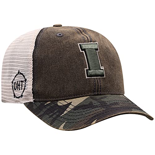 Top of the World NCAA OHT Military USA-Relaxed Fit Adjustable Mesh Offroad Team Icon Hat-Iowa Hawkeyes-Adjustable