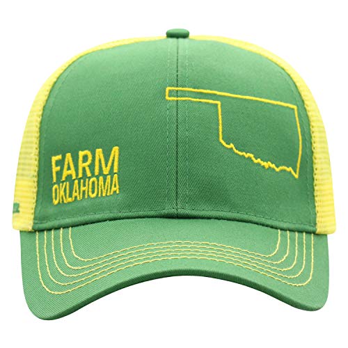 John Deere Farm State Pride Cap-Green and Yellow-Oklahoma