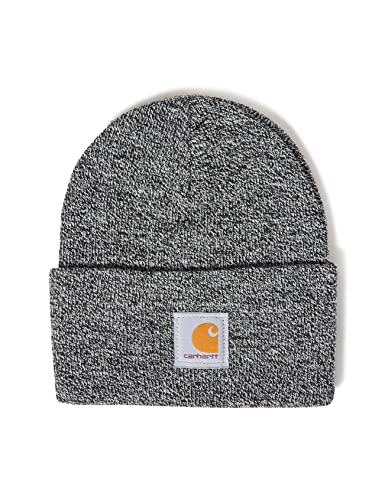 Carhartt Men's Knit Cuffed Beanie, Black/White, One Size display picture 2