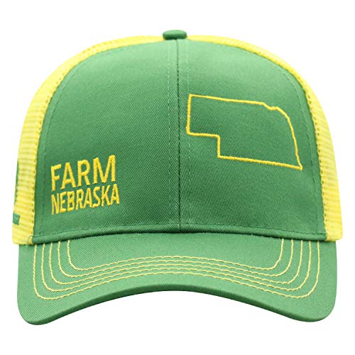 John Deere Farm State Pride Cap-Green and Yellow-Nebraska