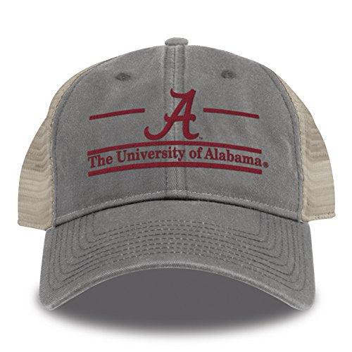 The Game Split Bar Design Trucker Mesh Hat, Grey, Adjustable, Alabama Crimson Tide - Campus Hats