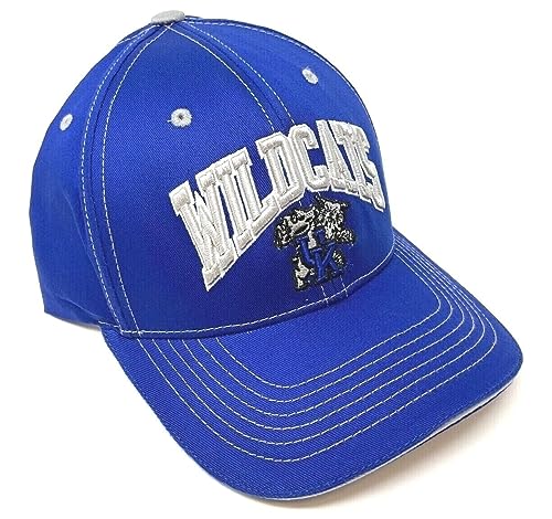 Blue Captain Kentucky Wildcats Arched Text Mascot Logo Adjustable Hat