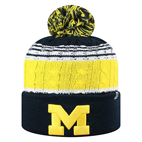 Top of the World Michigan Wolverines Men's Altitude Warm Team Icon Knit Hat, Adjustable