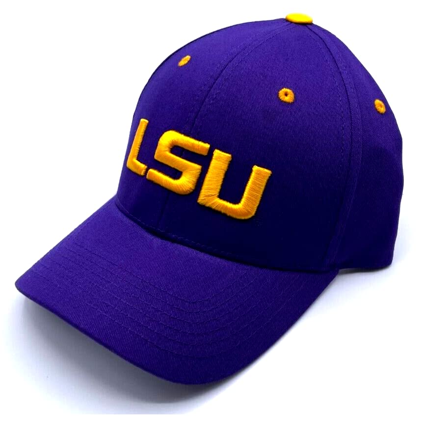 LSU University MVP Hat Classic Tigers Adjustable Team Logo Embroidered ...