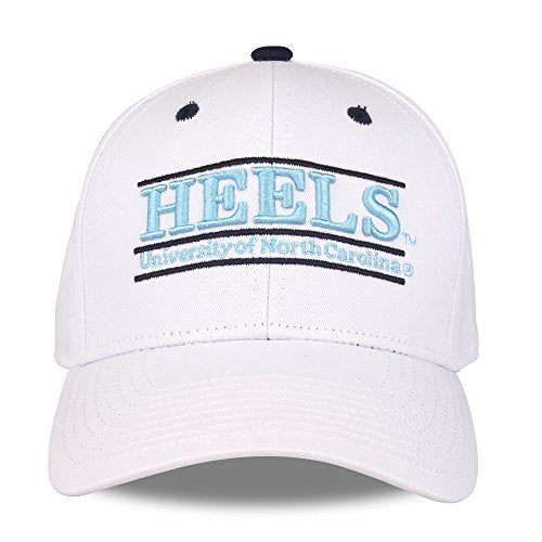 NCAA North Carolina Tar Heels Unisex NCAA The Game bar Design Hat, White, Adjustable