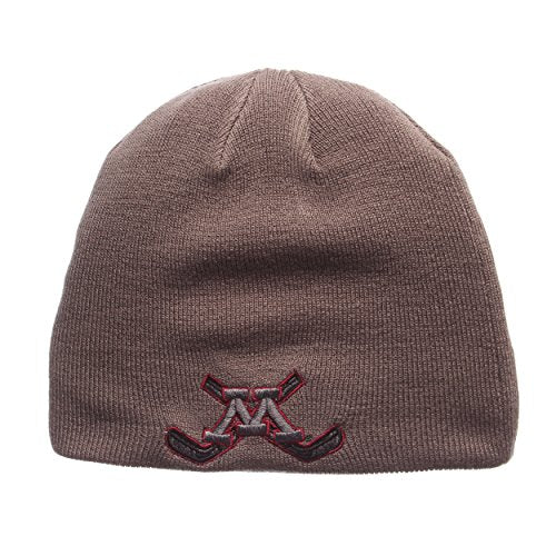 Minnesota Golden Gophers Gray Edge Skull Cap - NCAA Cuffless Winter Knit Beanie Toque Hat