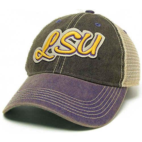 Legacy LSU Tigers Trucker Hat - Black/Purple