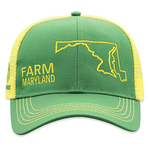 John Deere Farm State Pride Cap-Green and Yellow-Maryland