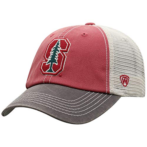 Top of the World Stanford Cardinal Men's Relaxed Fit Adjustable Mesh Offroad Hat Team Color Icon, Adjustable