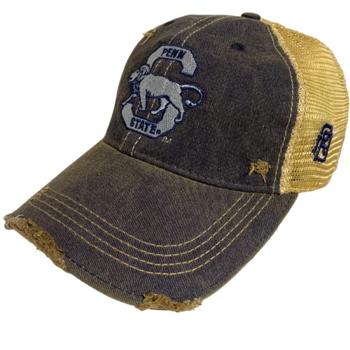 Penn State Nittany Lions Retro Brand Vintage Navy Distressed Mesh Adj. Hat Cap