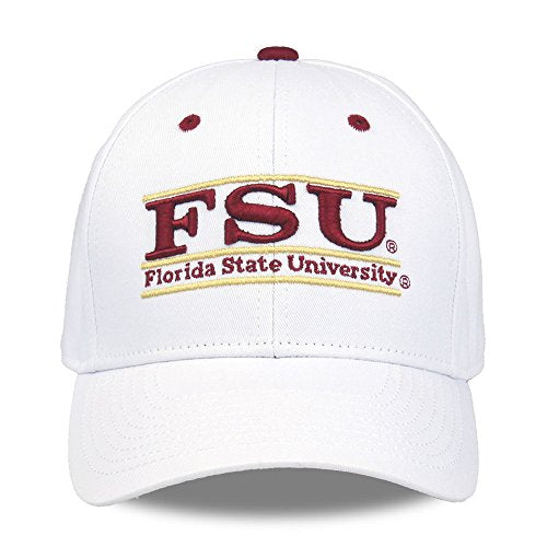 NCAA Florida State Seminoles Unisex NCAA The Game bar Design Hat FSU, White, Adjustable