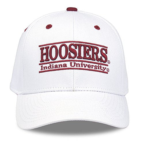 NCAA Indiana Hoosiers Unisex NCAA The Game bar Design Hat, White, Adjustable